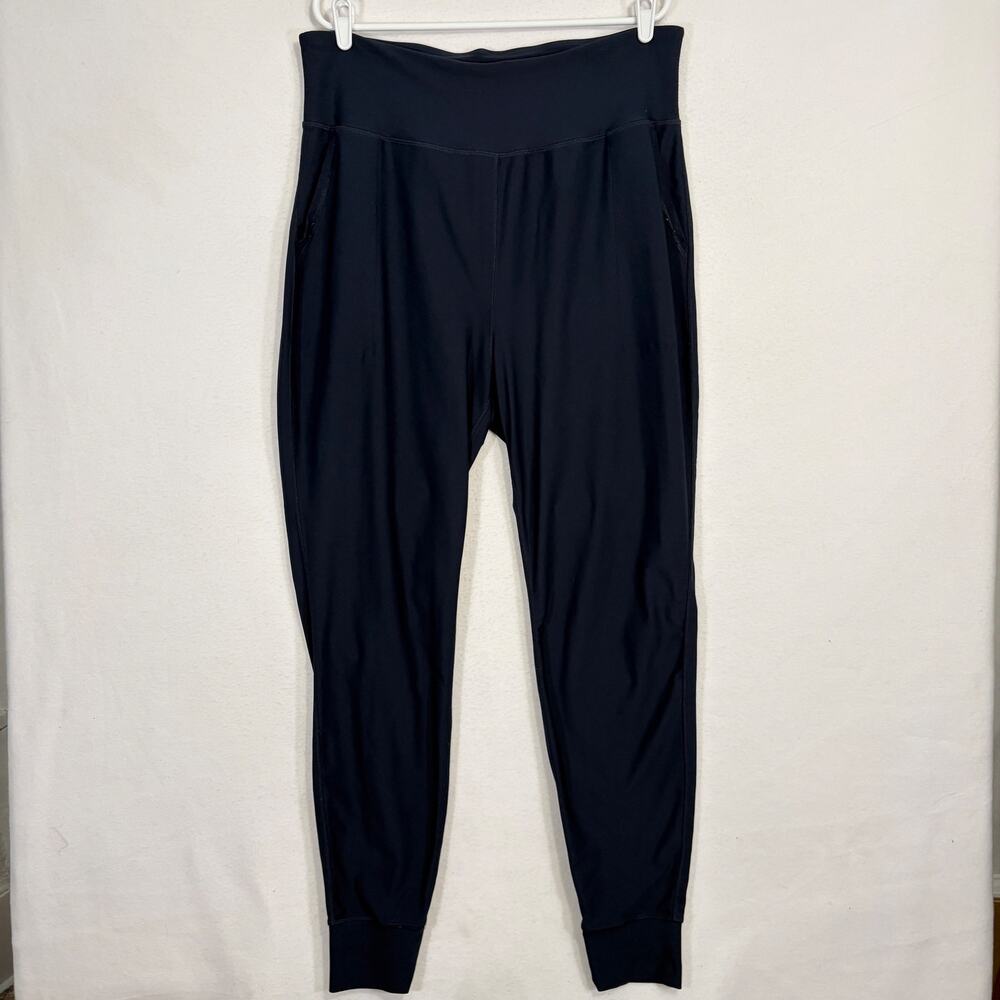 Old Navy Active Joggers Womens XXL TALL Long Navy Blue Hi-Rise Powersoft Go Dry
